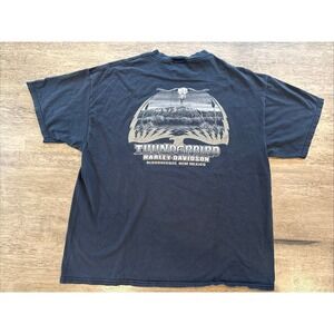 Vintage Y2K Harley Davidson Motorcycle Thunderbird New Mexico T-Shirt 2XL
